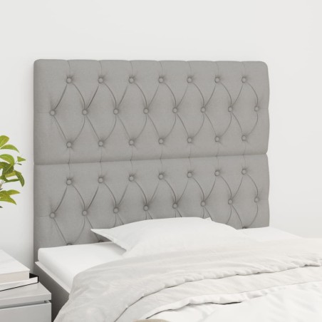 Tête de lit Gris clair 100x7x118/128 cm Tissu 621244621244