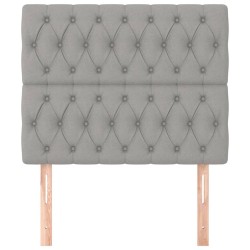 Tête de lit Gris clair 100x7x118/128 cm Tissu 621244621244