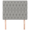 Tête de lit Gris clair 100x7x118/128 cm Tissu 621244621244