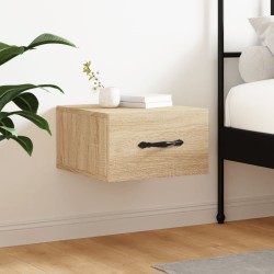 Table de chevet murale chêne sonoma 35x35x20 cm 621245621245