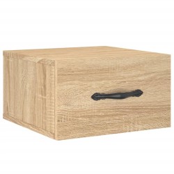 Table de chevet murale chêne sonoma 35x35x20 cm 621245621245