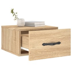 Table de chevet murale chêne sonoma 35x35x20 cm 621245621245
