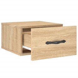Table de chevet murale chêne sonoma 35x35x20 cm 621245621245