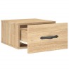 Table de chevet murale chêne sonoma 35x35x20 cm 621245621245
