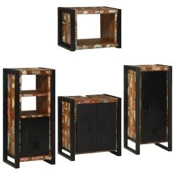 Ensemble de mobilier de salle de bain 4 pcs Bois massif recyclé 621247621247