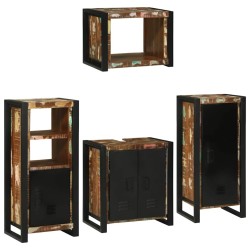 Ensemble de mobilier de salle de bain 4 pcs Bois massif recyclé 621247621247