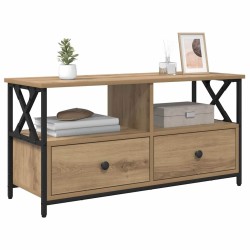 Meuble TV 90 x 33 x 45 cm Chêne artisanal 621251621251