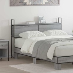 Headboard de Rangement avec Station de Charge Sonoma gris 621252621252