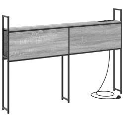 Headboard de Rangement avec Station de Charge Sonoma gris 621252621252
