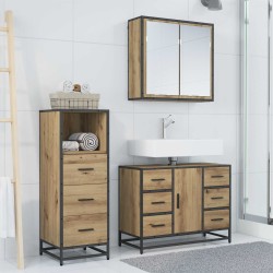 Ensemble de mobilier de salle de bain 3 pc Chêne artisanal 621257621257