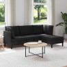 Ensemble de meubles pour le salon 4 pcs Noir Tissu 621260621260
