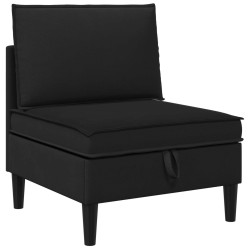 Ensemble de meubles pour le salon 4 pcs Noir Tissu 621260621260