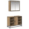 Ensemble de mobilier de salle de bain 2 pc Chêne artisanal 621264621264