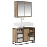 Ensemble de mobilier de salle de bain 2 pc Chêne artisanal 621264621264