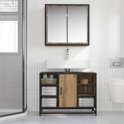 Ensemble de mobilier de salle de bain 2 pc Chêne artisanal 621264621264