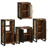 Ensemble de mobilier de salle de bain 4 pcs Bois massif recyclé 621266621266