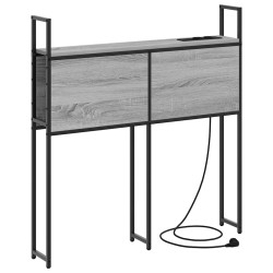 Headboard de Rangement avec Station de Charge Sonoma gris 621267621267