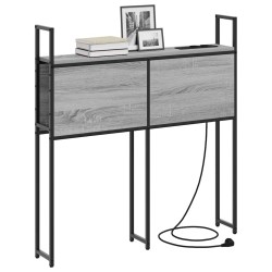 Headboard de Rangement avec Station de Charge Sonoma gris 621267621267