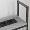 Headboard de Rangement avec Station de Charge Sonoma gris 621267621267