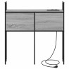 Headboard de Rangement avec Station de Charge Sonoma gris 621267621267