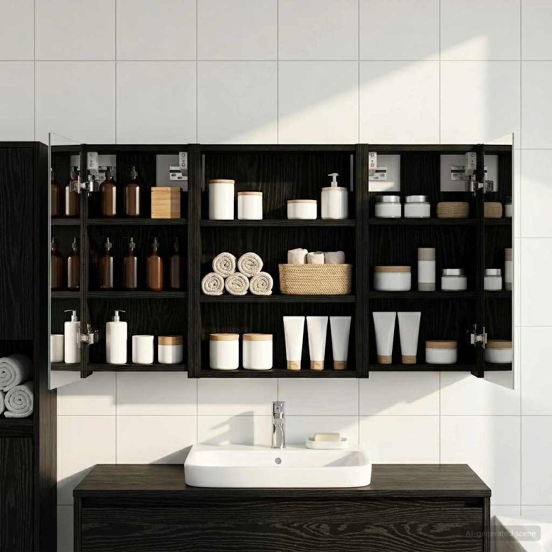Ensemble de Meubles de Salle de Bain 3 pcs 100 x 10,5 x 50 cm 621269621269