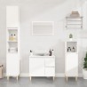 Armoire de salle de bain blanc 30x30x100 cm bois d'ingénierie 621271621271