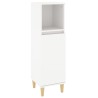 Armoire de salle de bain blanc 30x30x100 cm bois d'ingénierie 621271621271