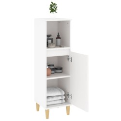Armoire de salle de bain blanc 30x30x100 cm bois d'ingénierie 621271621271