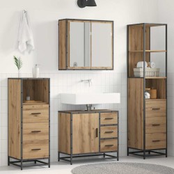 Ensemble de mobilier de salle de bain 4 pc Chêne artisanal 621272621272
