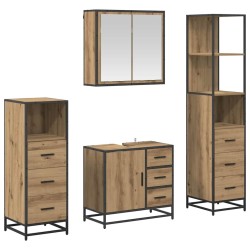 Ensemble de mobilier de salle de bain 4 pc Chêne artisanal 621272621272