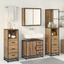 Ensemble de mobilier de salle de bain 4 pc Chêne artisanal 621272621272