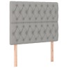 Tête de lit à LED Gris clair 100x7x118/128 cm Tissu 621277621277