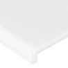 Tête de lit blanche 90 x 5 x 118/128 cm similicuir 621279621279