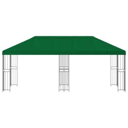Gazebo avec murs latéraux 6 x 3 m Vert Polyester et Acier 190 621281621281