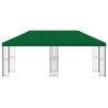 Gazebo avec murs latéraux 6 x 3 m Vert Polyester et Acier 190 621281621281