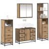 Ensemble de mobilier de salle de bain 4 pc Chêne artisanal 621282621282