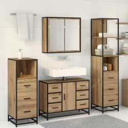 Ensemble de mobilier de salle de bain 4 pc Chêne artisanal 621282621282