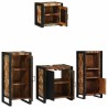 Ensemble de mobilier de salle de bain 4 pcs Bois Recyclé Solide 621284621284