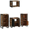 Ensemble de mobilier de salle de bain 4 pcs Bois Recyclé Solide 621288621288