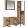 Ensemble de mobilier de salle de bain 3 pc Chêne artisanal 621290621290