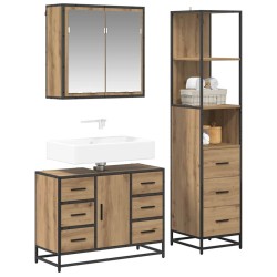 Ensemble de mobilier de salle de bain 3 pc Chêne artisanal 621290621290