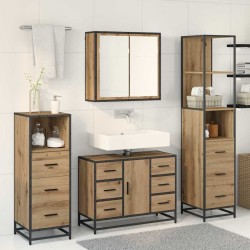 Ensemble de mobilier de salle de bain 3 pc Chêne artisanal 621290621290