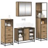 Ensemble de mobilier de salle de bain 4 pc Chêne artisanal 621294621294