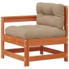 Ensemble de salon de jardin 4 pcs Brun cire Bois de pin massif 621298621298