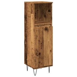 Armoire de salle de bain vieux bois 30x30x100cm bois ingénierie 621299621299