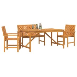 Ensemble de salle à manger pour jardin 4 pc Marron 621301621301
