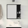 Armoire Miroir de Salle de Bain Chêne noir 62,5 x 20,5 x 64 cm 621304621304