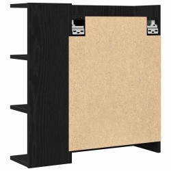 Armoire Miroir de Salle de Bain Chêne noir 62,5 x 20,5 x 64 cm 621304621304