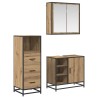 Ensemble de mobilier de salle de bain 3 pc Chêne artisanal 621305621305