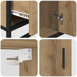 Ensemble de mobilier de salle de bain 3 pc Chêne artisanal 621305621305
